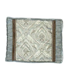 JCPenney Luxury Shams Pillowcases Pair Blue Brown